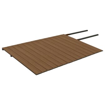 Terrasplanken met accessoires 35 m&amp;sup2; 4 m HKC bruin en grijs 4