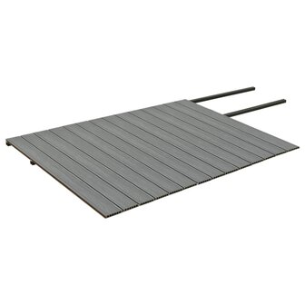 Terrasplanken met accessoires 35 m&amp;sup2; 4 m HKC bruin en grijs 5