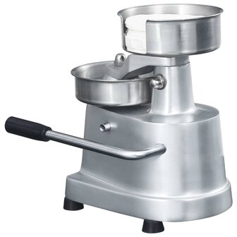 Hamburgerpersmachine met 500 scheidingsbladen 10 cm aluminium 5