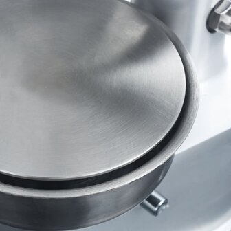 Hamburgerpersmachine met 500 scheidingsbladen 13 cm aluminium 9