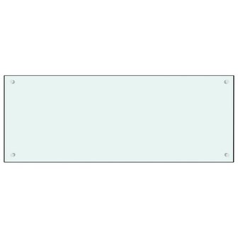 Spatscherm keuken 100x40 cm gehard glas melkwit 2
