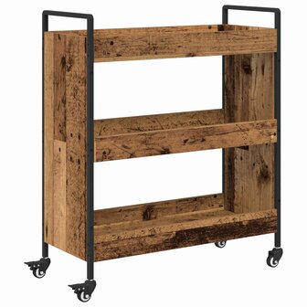 Keukentrolley Oudhout 70 x 30 x 82 cm Bewerkt hout 2