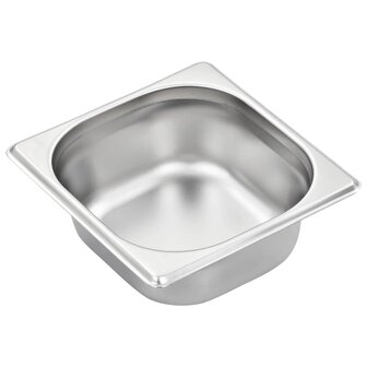 Gastronormbakken 12 st GN 1/6 65 mm roestvrij staal  4
