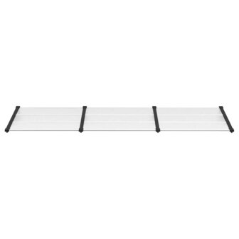Deurluifel 297,5x90 cm polycarbonaat zwart en transparant 3