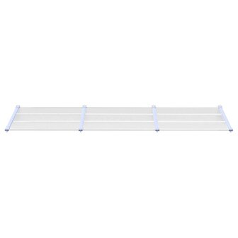 Deurluifel 297,5x90 cm polycarbonaat grijs en transparant 3