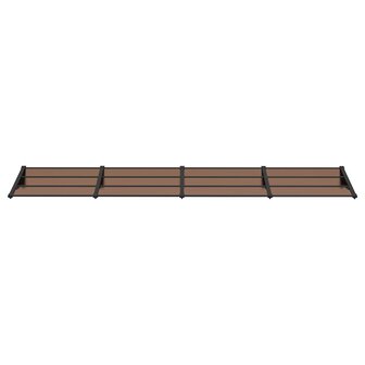 Deurluifel 396x90 cm polycarbonaat zwart 3