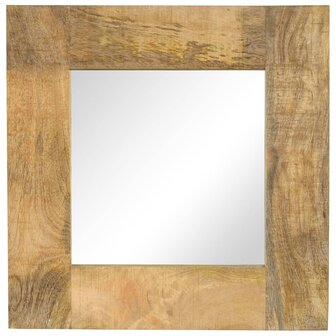 Spiegel 50x50 cm massief mangohout 1