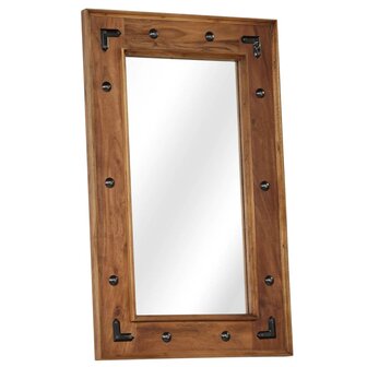 Spiegel 50x80 cm massief acaciahout 8