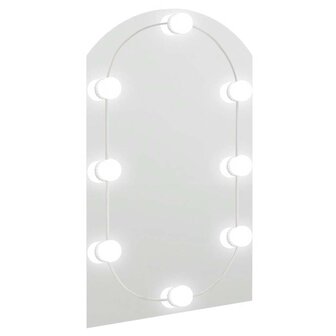 Spiegel met LED-verlichting boog 60x40 cm glas 2