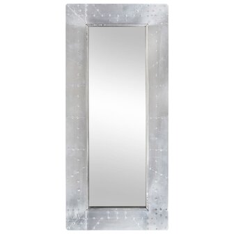 Spiegel luchtvaartstijl 110x50 cm metaal 2