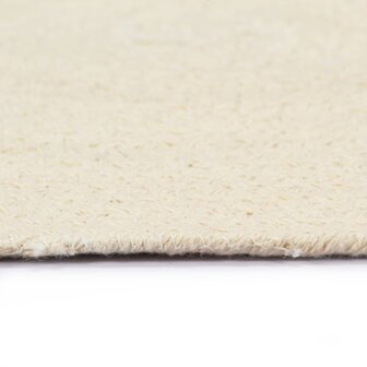 Placemats 4 st rond 38 cm katoen natuurlijk  4