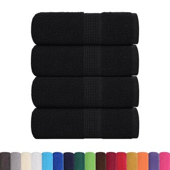 Gastendoekjes FROGN 4 st 30x50 cm 360 g/m&amp;sup2; zwart 2