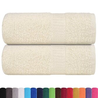 Gastendoekjes FROGN 2 st 30x50 cm 360 g/m&amp;sup2; cr&amp;egrave;me 2