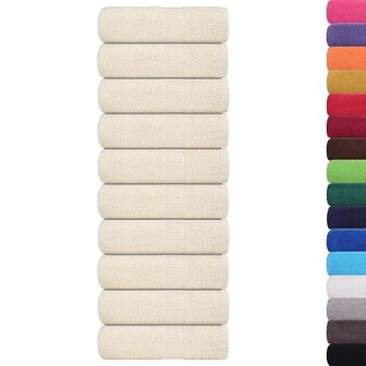 Gastendoekjes FROGN 10 st 30x50 cm 360 g/m&amp;sup2; cr&amp;egrave;me 2