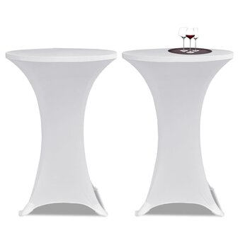 Statafelhoes Stretch &amp;Oslash;60cm Wit (2 stuks) 1