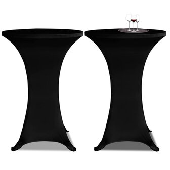 Statafelhoes Stretch &amp;Oslash;70cm Zwart (2 stuks) 1