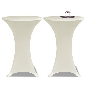 Statafelhoes Stretch &amp;Oslash;60cm Cr&amp;egrave;me (2 stuks) 1