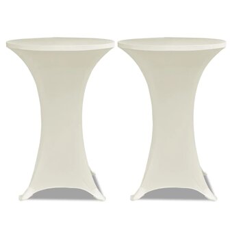 Statafelhoes Stretch &amp;Oslash;80cm Cr&amp;egrave;me (2 stuks) 2
