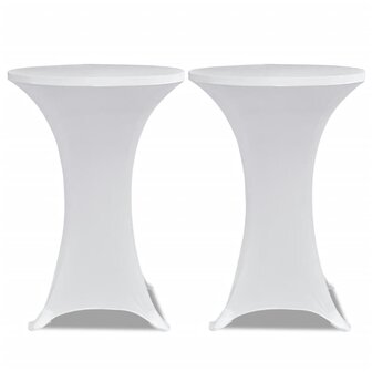 Statafelhoes 4 st stretch &amp;Oslash;80 cm wit 3