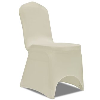 Stoelhoezen stretch cr&amp;egrave;me 100 st 1