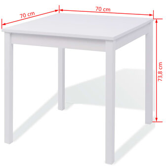 3-delige Eethoek wit 8