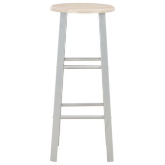 3-delige Barset hout en staal 7