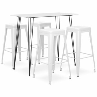 5-delige Barset wit 1