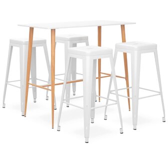 5-delige Barset wit 1