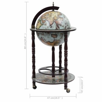 Globebar eucalyptushout blauw 8