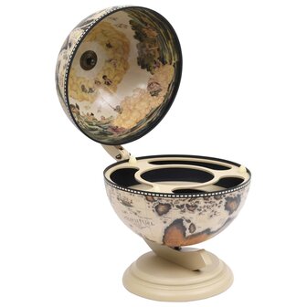 Globebar tafelmodel eucalyptushout wit 1