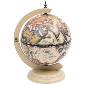 Globebar tafelmodel eucalyptushout wit 2