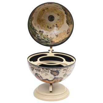Globebar tafelmodel eucalyptushout wit 4