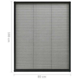 Raamhor pliss&amp;eacute; 80x100 cm aluminium 7