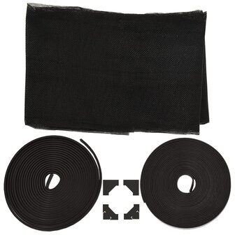 Insectenhor voor ramen magnetisch 120x140 cm antracietkleurig 7