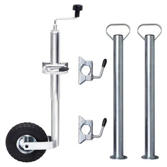 Neuswiel met 2 staanders en 3 spanklemmen 48 mm 1