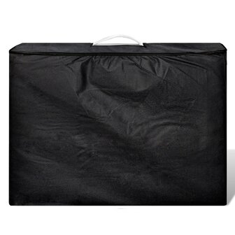 Inklapbare massagetafel 2 zones met houten frame (creme) 2