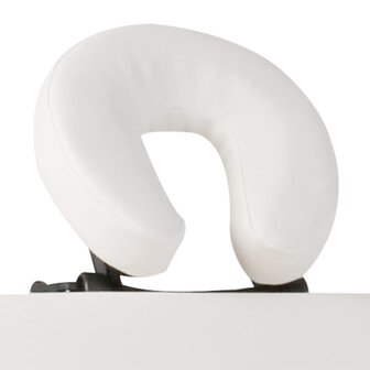 Inklapbare massagetafel 3 zones met houten frame (creme) 3