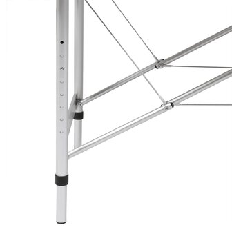 Massagetafel met 2 zones inklapbaar aluminium frame cr&amp;egrave;mewit 5