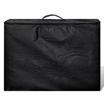 Inklapbare massagetafel 3 zones met aluminium frame (zwart) 6