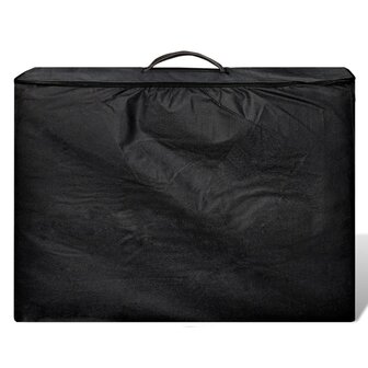 Inklapbare massagetafel 4 zones met houten frame (zwart) 3