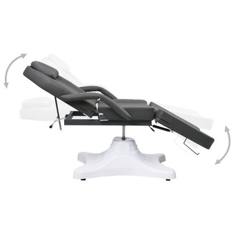 Massagetafel 180x62x(86,5-118) cm grijs 3