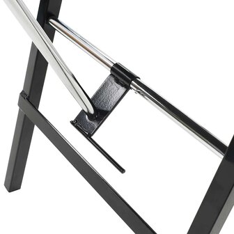 Behandelingsstoel voor gezicht 185x78x76 cm kunstleer zwart 6