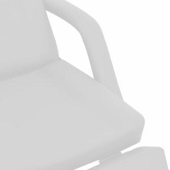 Behandelstoel 180x62x78 cm kunstleer wit 7