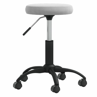 Massagekruk fluweel lichtgrijs 1