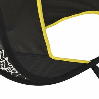 Voetbaldoel met doelwit 120x80x80 cm polyester 5