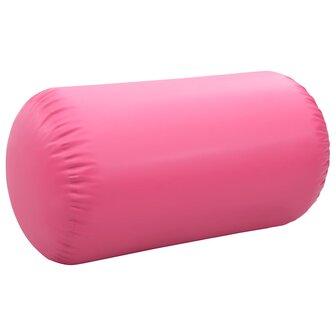 Gymnastiekrol met pomp opblaasbaar 120x90 cm PVC roze 5
