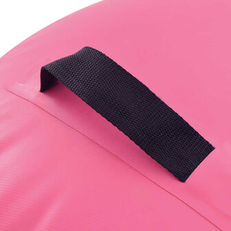 Gymnastiekrol met pomp opblaasbaar 120x90 cm PVC roze 6