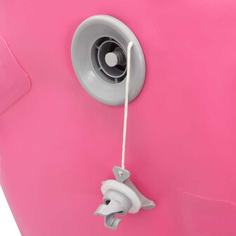 Gymnastiekrol met pomp opblaasbaar 120x90 cm PVC roze 8