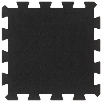 Rubbertegels 9 st 16 mm 30x30 cm zwart 2