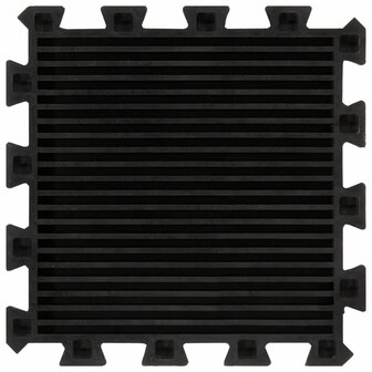 Rubbertegels 9 st 16 mm 30x30 cm zwart 5